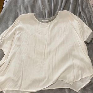 White loose fit shirt